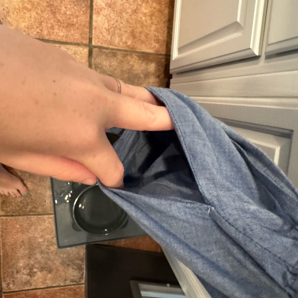 LOFT Chambray Blue dress - Picture 4 of 5